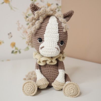 Kit Crochet Galopin, le cheval – Coffret Complet, Patron PDF