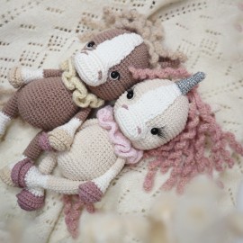 Patron "Etoile & Galopin, la licorne et le cheval"