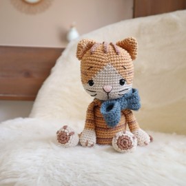 Kit Crochet Caramel, le chaton – Coffret Complet, Patron PDF
